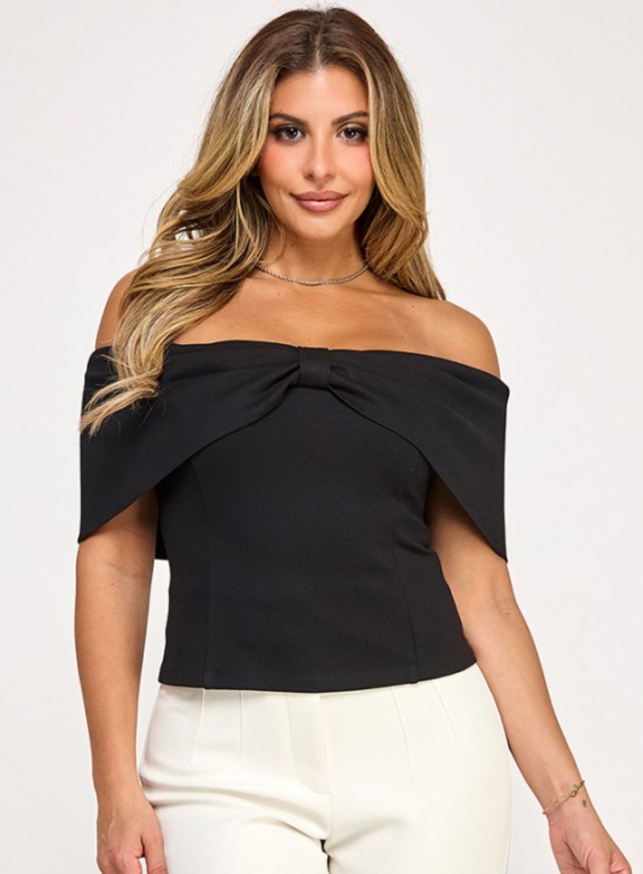 Black Off Shoulder Top