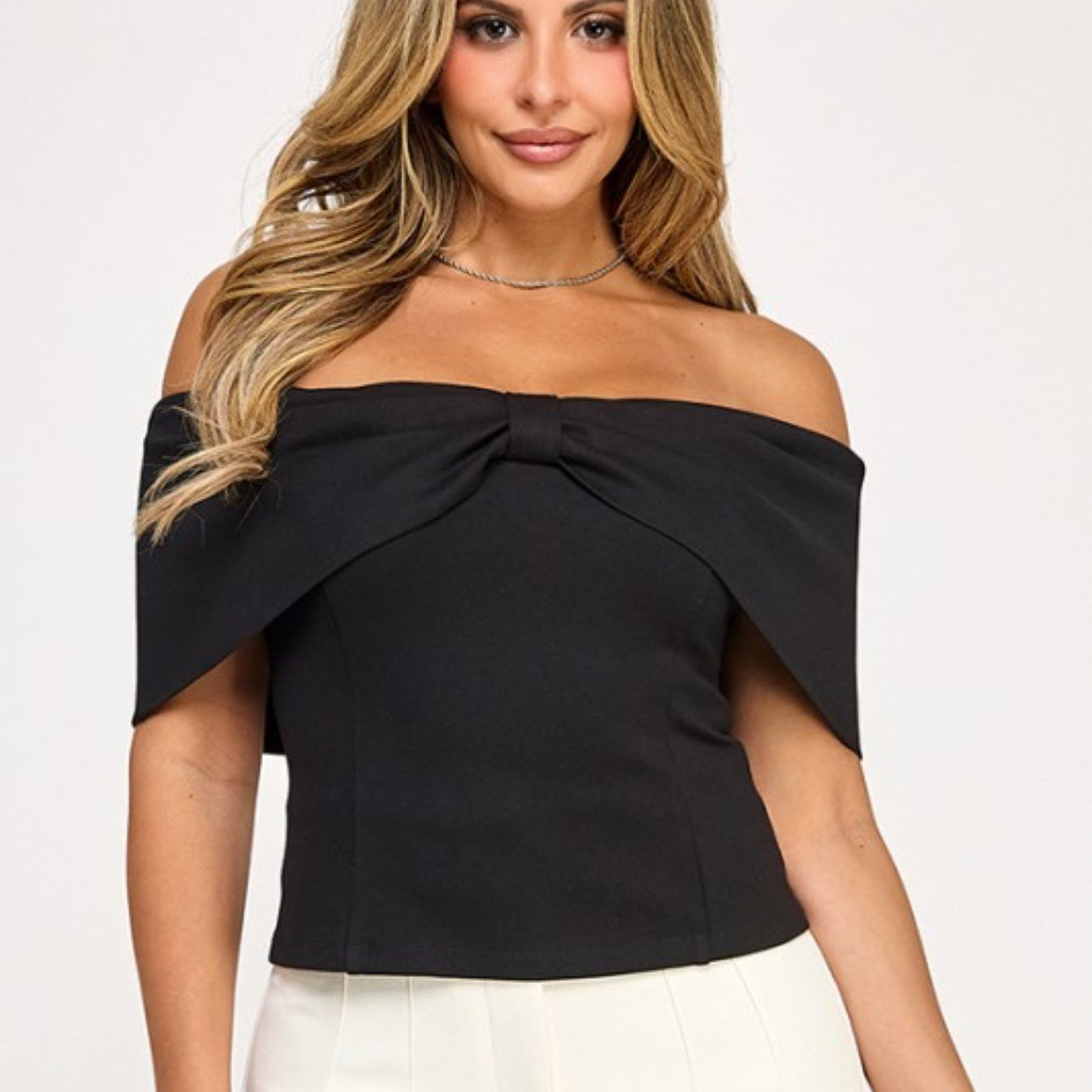 Black Off Shoulder Top