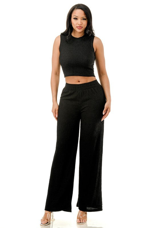 Comfy Black Two-Piece