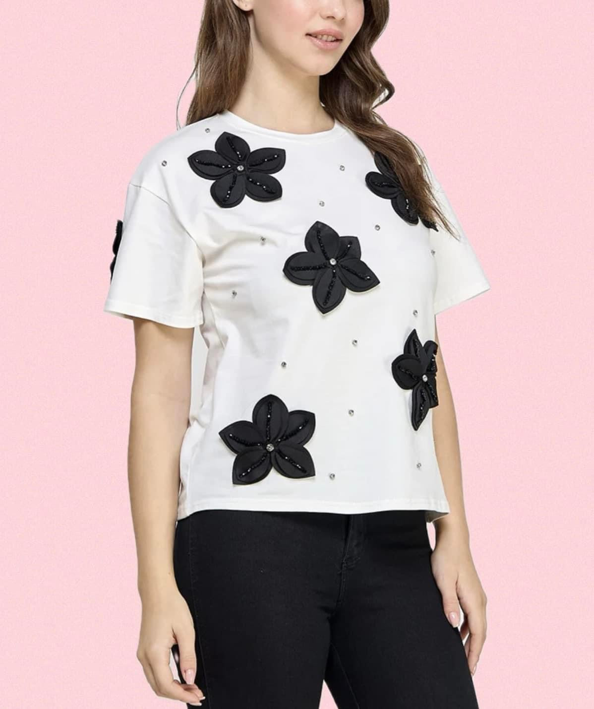Black flowers top